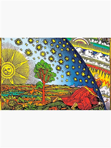 "Flammarion engraving in Color" Zipper Pouch by christinamorana | Redbubble