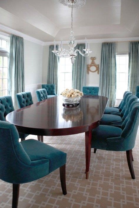 Blue Velvet Dining Room Chairs Home Inspiration