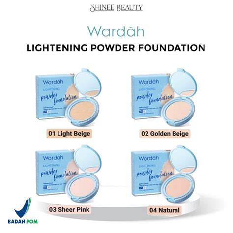 WARDAH Lightening Powder Foundation Extra Cover 10gr Full Refill