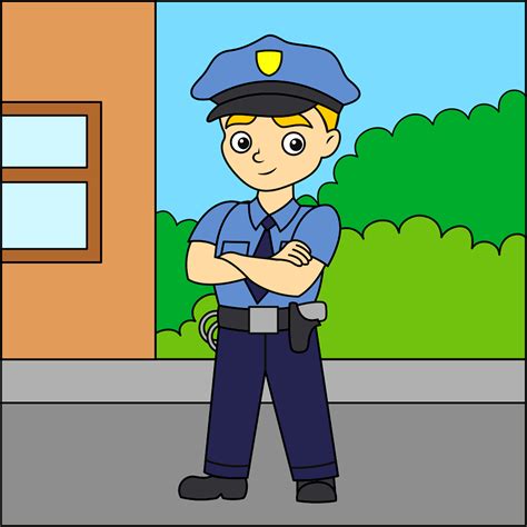 Police Officer Free Digitally Made Illustrations On Creazilla