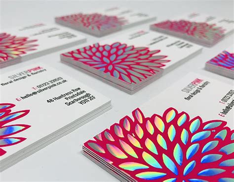 Raised Metallic Foil Business Cards