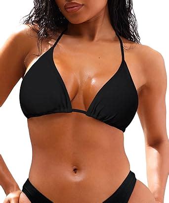 Amazon Coloquin Bikini Triangular Para Mujer Top Halter Con