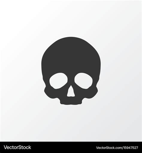 Skull Icon Symbol Premium Quality Isolated Vector Image