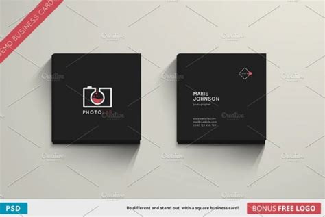 15 Free Square Business Card Templates Ai Psd Graphic Cloud