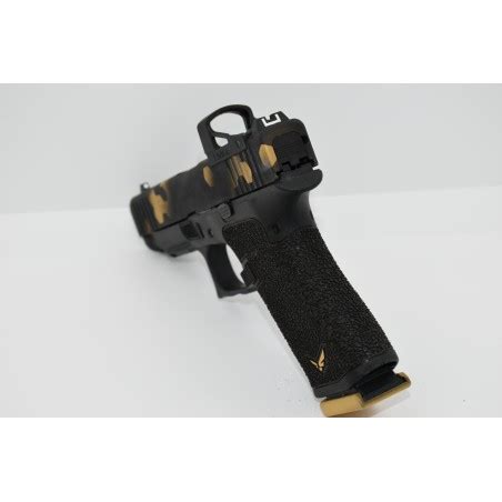 Glock Shield Custom Gold Black Hexa Legacy Custom Edition