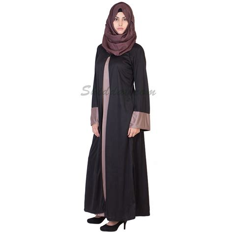 Classic Kimono Burqa- Double Layer with Polyester jacket in India