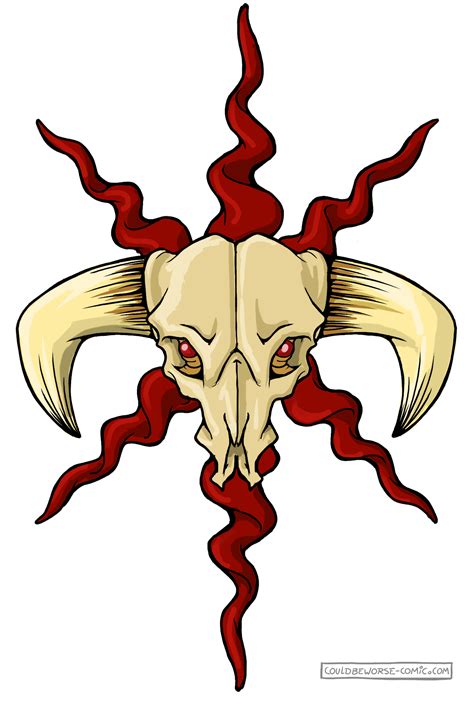 Barbaric Orc Symbol Horns And Skull Made For Vector