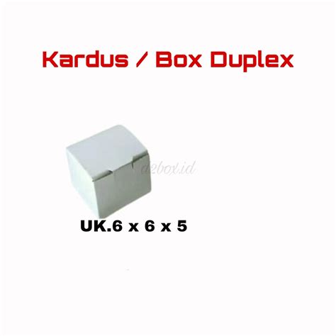 Jual Min Order 25 Pcs Kardus Duplex Box Kemasan Ukuran 6 X 6 X 5