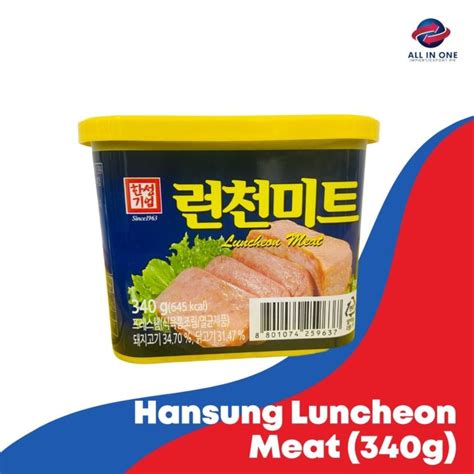 Hansung Luncheon Meat G Lazada Ph