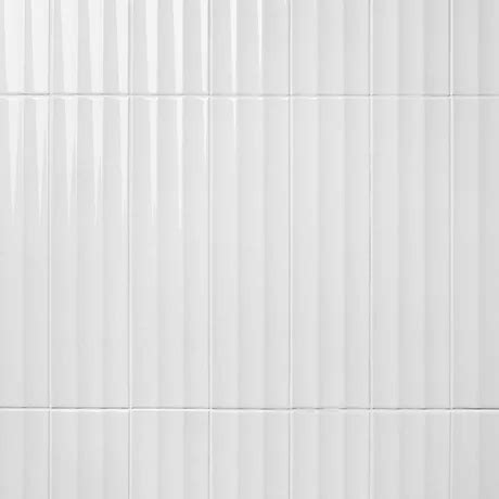 Colorplay Inflex White X D Glossy Crackled Ceramic Tile Tilebar