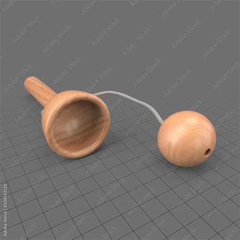 Antique cup and ball game Stock 3D asset | Adobe Stock