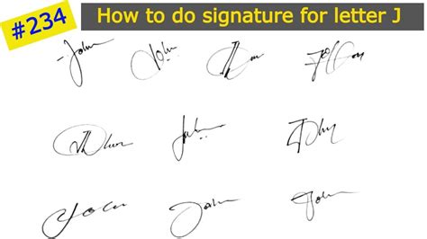 John Name Signature Online Signature English Name Signature