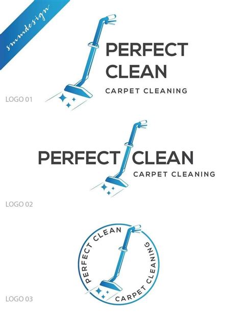 three different logos for carpet cleaning