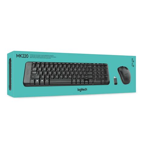 Teclado E Mouse Logitech MK220 Sem Fio ABNT2 Gebecom Tecnologia