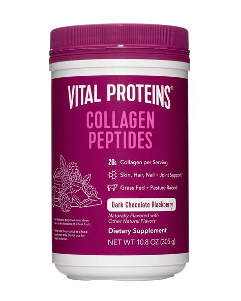 Vital Proteins Collagen Peptides Dark Chocolate Blackberry Oz