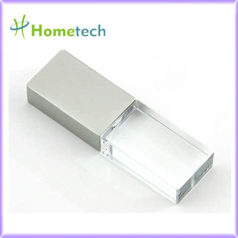 Custom Corporate Gift Glass Usb Stick Pendrive Usb Crystal Led