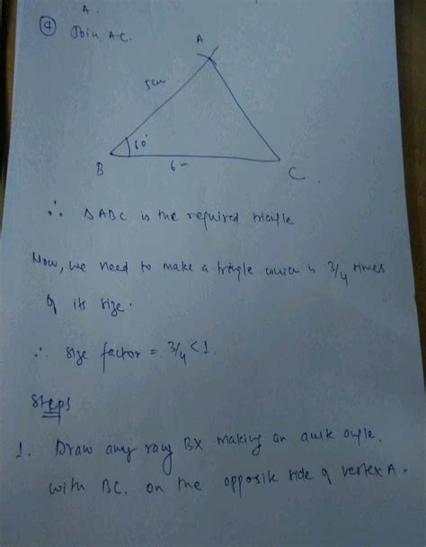 Draw A Triangle Abc With Side Bc Cm Ab Cm And Abc O