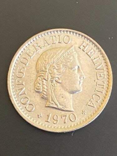 1970 Switzerland Confoederatio Helvetica 10 Rappen Coin EBay