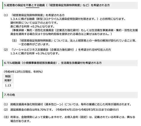 【令和4年12月1日現在】日本政策金融公庫の金利改定について 西伊豆町商工会