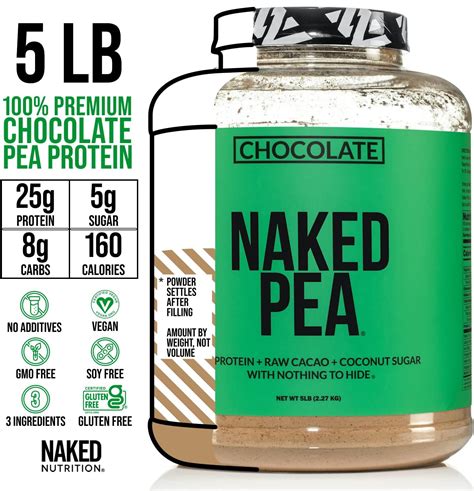 Naked Nutrition Naked Chocolate Pea Protein Pea Protein Isolate India Ubuy