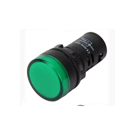 Luz Piloto Led Color Verde Vac Dc Perforacion Mm