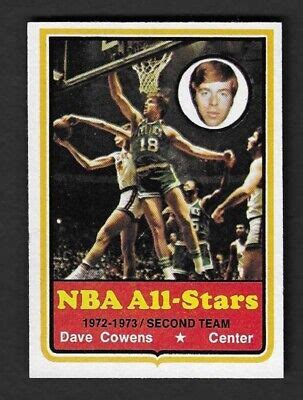 Topps Basketball Dave Cowens Nba All Stars Boston Celtics