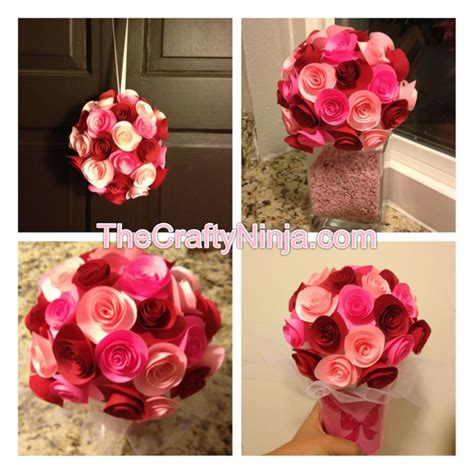 DIY Paper Rose Flower Tutorial | The Crafty Ninja