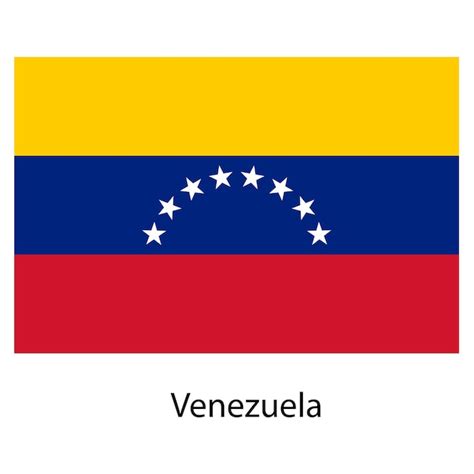 Bandera del país venezuela ilustración vectorial | Vector Premium