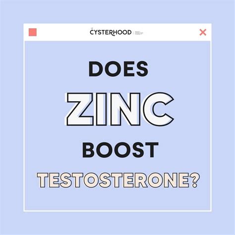 Does Zinc Boost Testosterone Pcos Weightloss