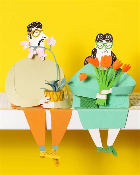 Charming Cut Paper Characters Inhabit Colorful Three-Dimensional Worlds ...