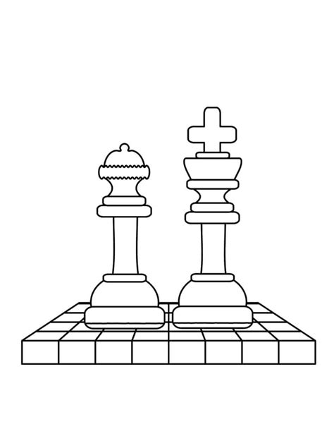 Coloriages Jeu Déchec