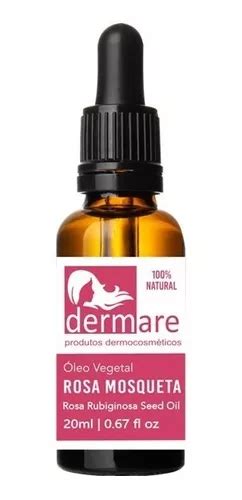 Óleo De Rosa Mosqueta 20ml 100 Puro E Extra Virgem Dermare