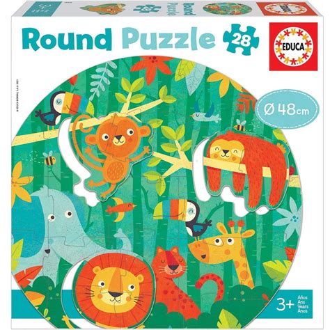 Educa Round Selva Puzzle Redondo Infantil Piezas A Os Ref