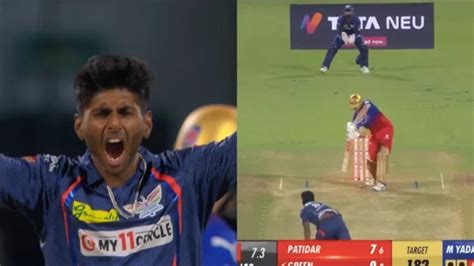 Video Mayank Yadav Bowls The Perfect Ball To Knock Cameron Green S