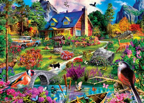 Hillside Cottage 1000 Pieces MasterPieces Puzzle Warehouse