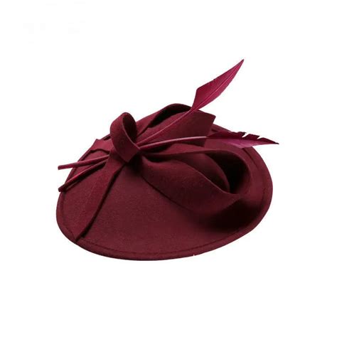 Pure Wool Women S Fascinator Hat For Cocktail Party Wedding Headpiece