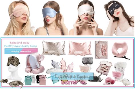 Airline Travel Sleeping Eye Mask And Scrunchie Gift Set Satin Silk