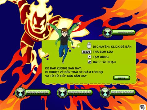 Game Ben 10 Cứu Thành Phố Ben 10 The Master Of Flame Game Vui