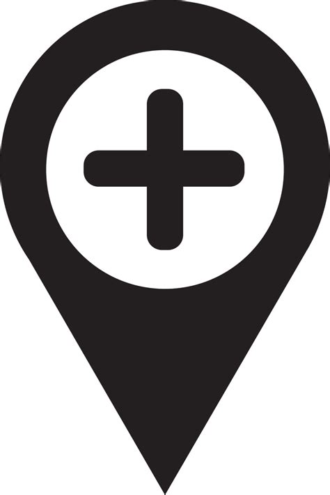 Gps Icon Vector Navigation Symbol Location Marker Transparent Png