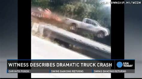 Dramatic Truck Crash Witness Describes Scary Scene