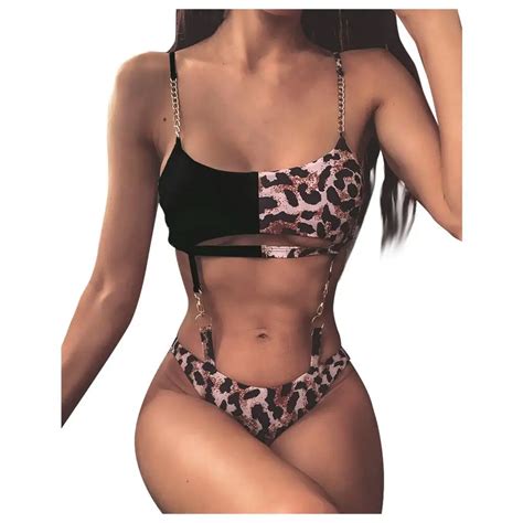 Conjunto De Bikini Con Estampado Para Mujer Ba Ador Bohemio De Una