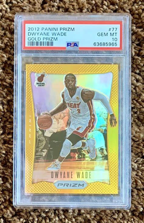 2012 13 Panini Prizm Gold Prizm 77 Dwyane Wade 10 For Sale Online