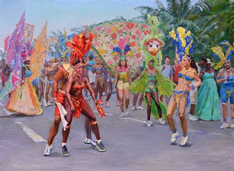 Brazilian Carnival Painting by Nonna Kanarovskaya | Saatchi Art