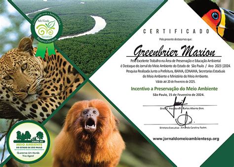 Greenbrier Maxion Recebe Certificado De Destaque Ambiental Selo Verde