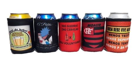 Kit 10 Capa Latinha Cerveja Personalizada Neoprene Termica