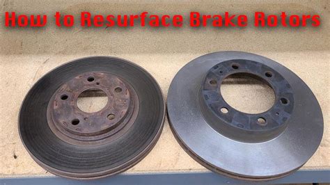 How To Resurface Brake Rotors Off Vehicle YouTube