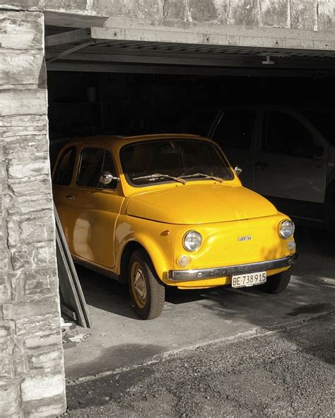 Cinquecento Yellow Vintage Fiat 500 Italy Italian Classic Car ...