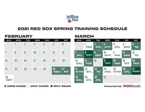 Red Sox Spring Training Schedule: Boston Unveils 2021 Grapefruit League Slate - NESN.com