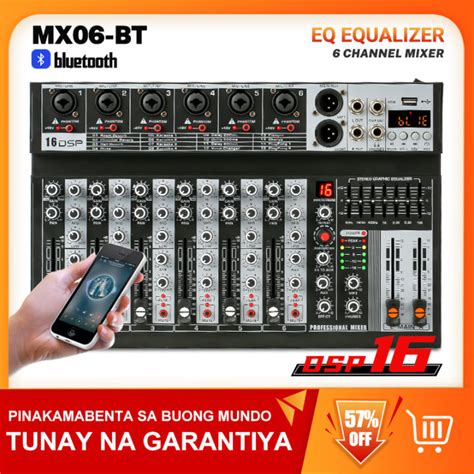 Mx Bt Mixer Audio Profesional Channel Built In Eq Dsp Efek Fungsi