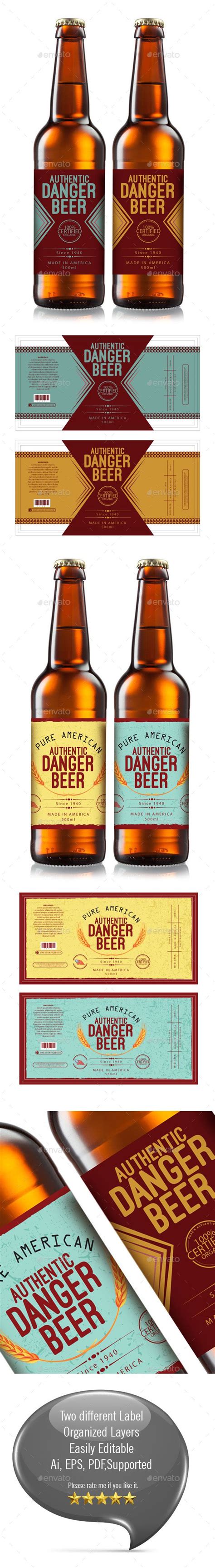 Beer Label Template | Beer label, Label templates, Craft beer packaging